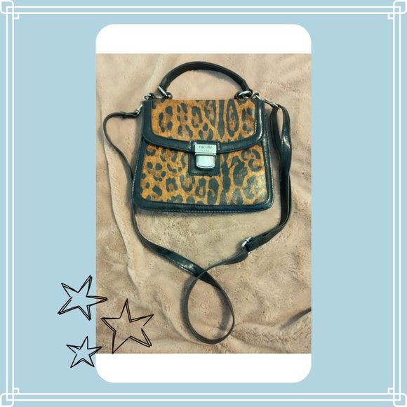 Nicole by Nicole Miller Jaguar Print Shoulder Bag Purse Faux Leather with Strap - Picture 9 of 13